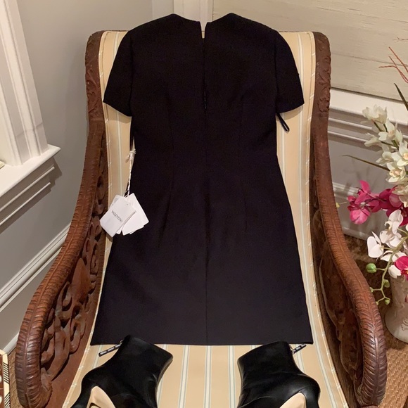 VALENTINO COUTURE STAR ⭐️ EMBELLISHED SHIFT DRESS IN BLACK SIZE US 4 - Picture 13 of 16